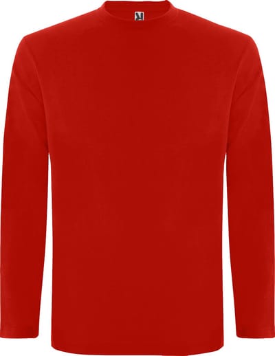 Rood Effen t-shirt lange mouwen model Extreme merk Roly maat L