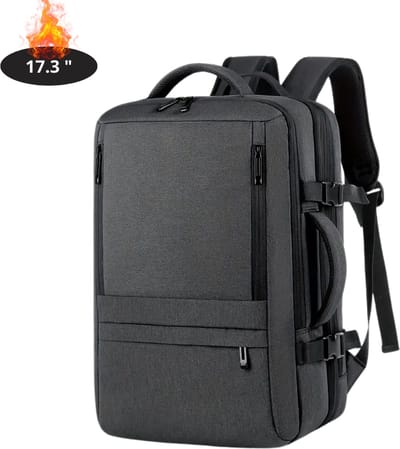 Nivard Laptoptas Krasbestendig - Laptop Sleeve - Rugtas - Schoudertas - Laptoshoes - Kantoortas - Dames & Heren - 17 Inch - Zwart