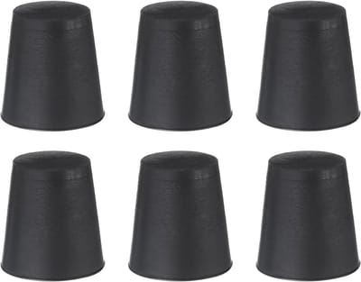 Rubberen Stoppen - Siliconen Pluggen - Gaten Afsluiten - Kegelvormig Ontwerp - 18 mm - 24 mm - Zwart