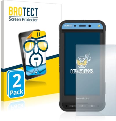 BROTECT - Screenprotector voor Ecom Smart-Ex 02 DZ1 - Folie Beschermfolie transparant 2 Stuks