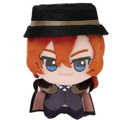 10cm Pluche Anime Nakahara Chuuya Kunikida Doppo Schattige Bedrukte Nunu Katoenen Pop Hanger Speelgoed Kawaii Lichaam Rol Hanger Cadeau brown