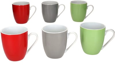 MamboCat MamboCat Set 6 Variant koffiemok TRIO 2x rood, grijs & groen