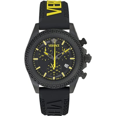 Versace Fornax VE0W00225 Horloge - Siliconen - Zwart - Ø 43 mm