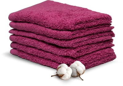 Miss Towels Hotelkwaliteit Gastendoekje Set - Fuchsia - 6 stuks - Gastendoekjes - 100% katoen - 30x50cm - 550 gr/m2 - Made in Portugal