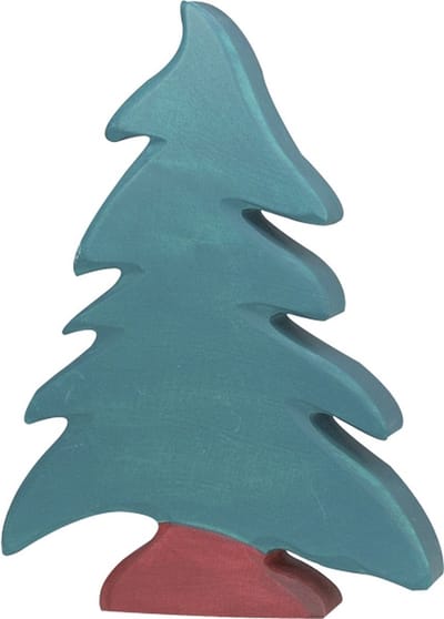 HOLZTIGER Bos - Naaldboom - 16X3X23Cm - Houten Figuur - Handgemaakt