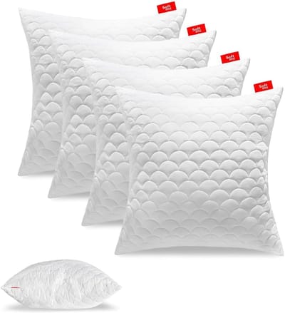 Set van 4 Premium Hoofdkussens 70x70 cm - Antiallergisch en Verstelbaar