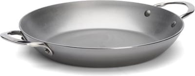 de Buyer Mineral B Paellapan 28 cm – Carbonstalen Paellapan – Ø 28 cm – Made in France