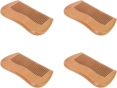 Dailygoods- Geboortekam Ergonomisch Ontwerp - 4 Delige Houten Kam - Acupressuur - Vermindert Belasting - Comfortabel in Gebruik - Voor Reizen - Massagekam