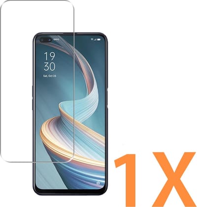 Glasplaatje Geschikt voor: OPPO Reno 4Z - 1x Screenprotector - screen protector - glas - bescherm - beschermglas