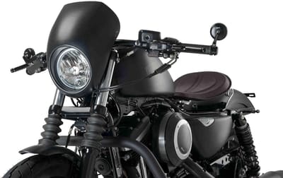 Motorfiets Kuipruit - Deflector Windscherm - Bescherming tegen wind - Perfecte pasvorm - 25.5 x 15 x 36 cm - Zwart