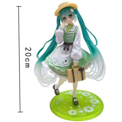 20CM Originele Mode Hatsune Miku Land Anime Figuur Speelgoed Actie Figuur PVC Perifere Model Set Poppen Verjaardagscadeaus white