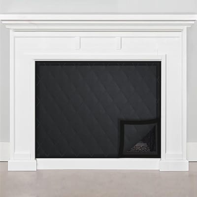 Magnetische Haardscherm - Haardschermen - Geïsoleerde open haardafdekking - Ter voorkoming van warmteverlies - Winddicht en stofdicht - Met klittenband - 73 x100cm