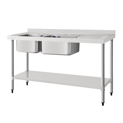 Vogue Spoeltafel Dubbele Spoelbak - Vogue DY824 - Horeca & Professioneel