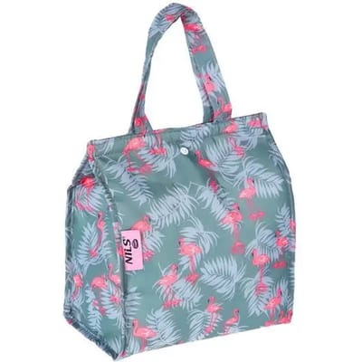 Nils Camp NC1730 Flamingo Thermotas 5L - Ideaal voor Strand, Picnic & Boodschappen