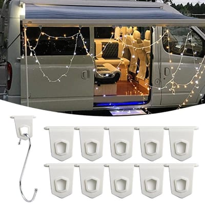 10 stuks Buiten Caravan Luifel Hangers Caravan Luifel Haken S-vormige Haak Kit Camping Motorhome Tent Rail Haken Camper