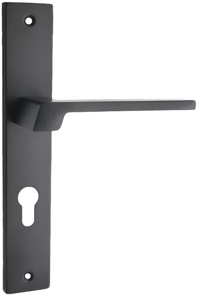 Domino® Deurkrukgarnituur CANTORO - Zwart - PZ-Profielcilinderset met Rozette - Deurbeslag van aluminium - Deurklink voor kamerdeur, kantoordeur, kelderdeur en binnendeur