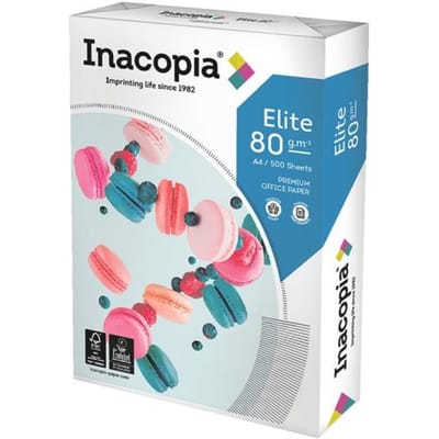 Inacopia Elite, Laser-/inkjetprinten, A4 (210x297 mm), 500 vel, 80 g/m², Wit, Forest Stewardship Council (FSC)