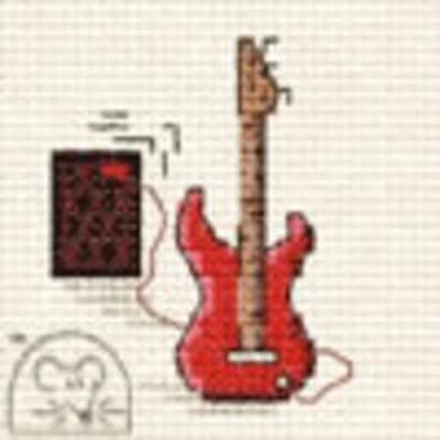Mini Borduurpakketje Elektrische Gitaar - Mouseloft