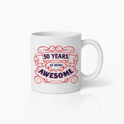 50 Jaar Geweldig Mok – Perfect Verjaardagscadeau Beker voor 50ste Verjaardag, Grappig en Stijlvol Ontwerp