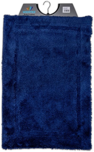 Wicotex - Badmat Donkerblauw - Badmat - Antislip onderkant - Afmeting 60x90cm