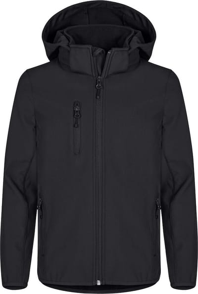 Clique Classic Softshell Jacket Junior 0200909 - Zwart - 110-120