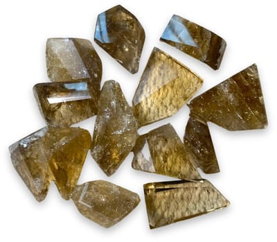 Citrien freeform puntjes (natuur) 6-9 gr.