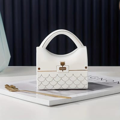 Mok in de vorm van een tas met een lepel Handtasontwerp Keramische mokken Kantoor Thuis Koffiekopje Dessert Middagtheekopje Drinkgerei Exquise geschenken 301-400ml