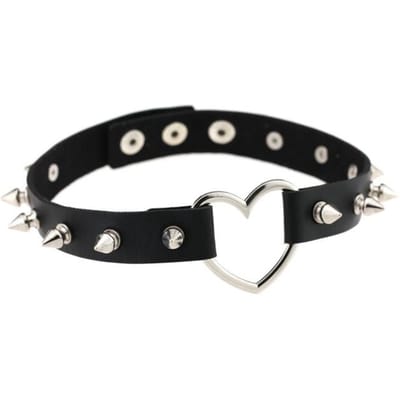 Nieuwe Goth Punk Spike Rivet Choker Halsband Voor Vrouwen Steampunk Pentagram Ketting Emo Nekband Cosplay Chocker Gothic Accessoires black