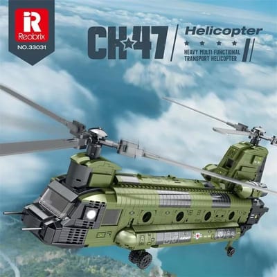 Hoge Kwaliteit Reobrix Hoge Kwaliteit 33031 Leger stijl Hoge Kwaliteit Transport Hoge Kwaliteit Helikopter Hoge Kwaliteit Bouw Hoge Kwaliteit Blokken No original box gray