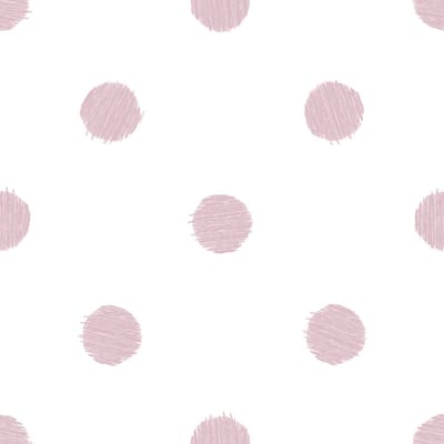 Noordwand - Urban - Friends - & - Coffee - Behang - stippen - wit - en - roze