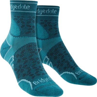Bridgedale - Dames Lichtgewicht Merino Sokken - Blauwgroen