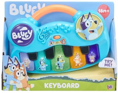 Bluey keyboard speelgoed elektronisch muziekplezier voor kinderen.