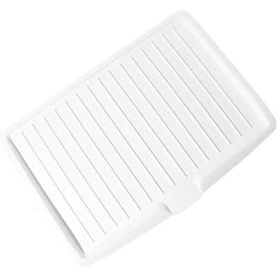Égouttoir de cuisine en plastique, égouttoir à vaisselle, évier, support de séchage, organisateur de plan de travail, support de séchage pour la vaisselle de cuisine blanc