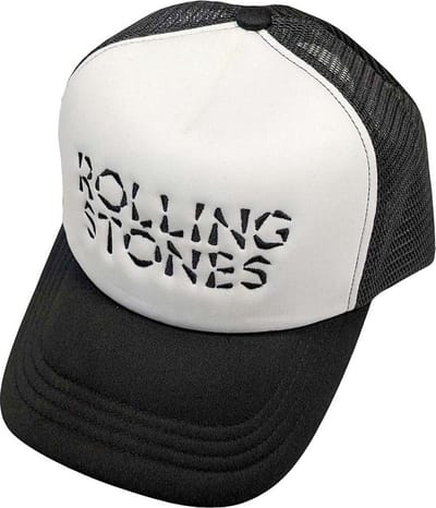 The Rolling Stones - Hackney Diamonds Logo Trucker pet - Zwart/Wit