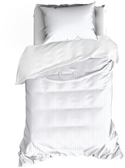 De Witte Lietaer Dekbedovertrek Lola Sky Blue - 140 x 200/220 + 60 x 70 cm - Katoen Percal