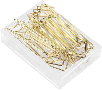 Paperclips, grote pijlvorm, bladwijzers, metaal, kantoorclips, papierklemmen voor school, kantoor, document, papier