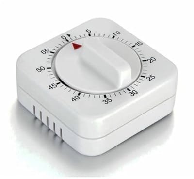 Vierkante mechanische kooktimer met magneet en luid alarm - Eenvoudig te gebruiken afteltimer voor thuis en klaslokaal