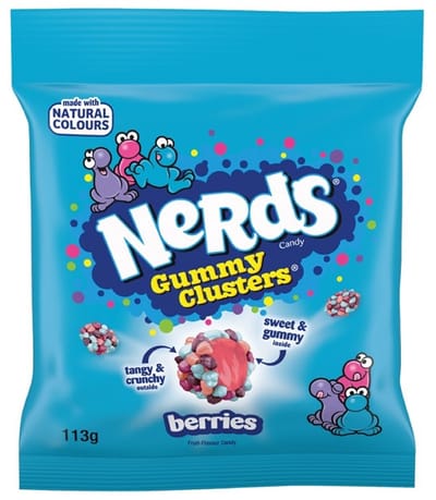 Nerds Gummy Clusters Berries - 10 x 45g-Voordeelverpakking