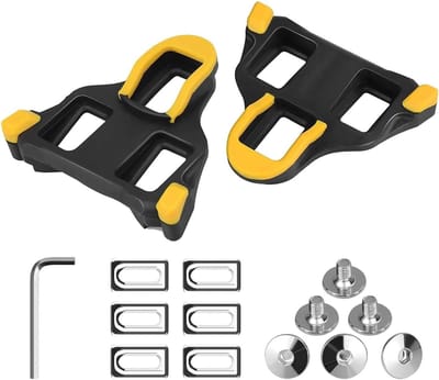 Road Bike Pedal Plates Cleats Compatibel met fietsschoenplaten, klikpedalen, duurzaam, antislip, high-performance pedaallampen voor racefietsen en indoorfietsen