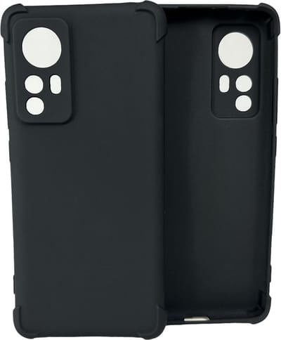Shockproof Soft TPU hoesje Silicone Case Geschikt voor: Xiaomi 12 / Xiaomi 12X - Zwart
