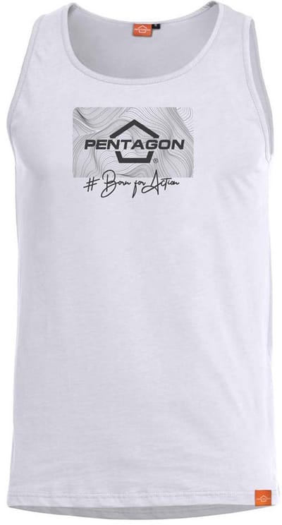 Pentagon Astir Contour Mouwloos T-shirt Wit S Man