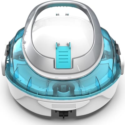 ZMR® Zwembadrobot - Zwembadstofzuiger Elektrisch - Zwembad Robot Stofzuiger - Parelmoer Blauw - 37cm x 30cm x 18cm