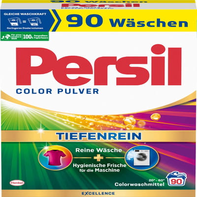 Persil Waspoeder Color - Wasmiddel - Gekleurde Was - Krachtige Vlekverwijdering - Hygiënische frisheid - Grootverpakking - 90 Wasbeurten -