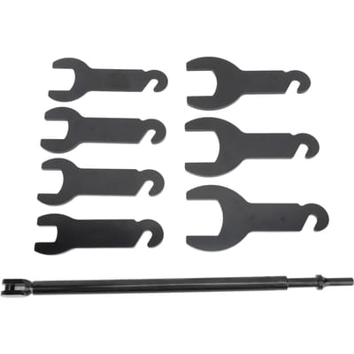 8PCS Clé Pneumatique d'Embrayage de Ventilateur Métal Facile à Utiliser Kit d'Outils de Dépose d'Embrayage de Ventilateur avec Étui pour Focus gray