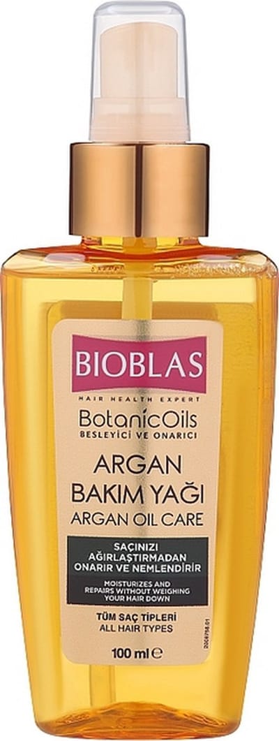 Bioblas Botanic Oils Argan Haarolie Spray - 100 ml - Voedende Arganolie voor Droog en Beschadigd Haar - Alle Haartypes - Argan olie - Haarverzorging