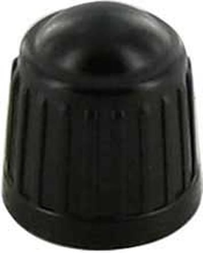 Ventieldop zwart plastic 4 stuks