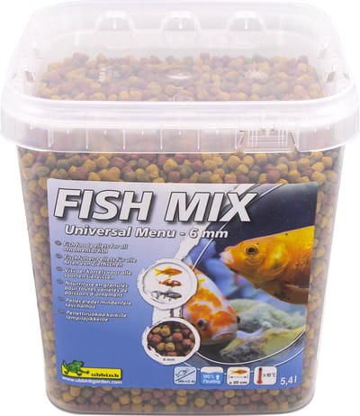 Ubbink - FISH MIX - visvoer - Universal 5,4L - 6mm - compleet voer - drijvend
