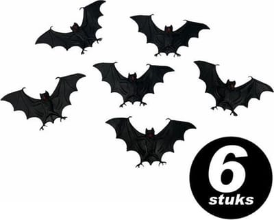 Halloween decoratie – Vleermuizen  – 6 stuks