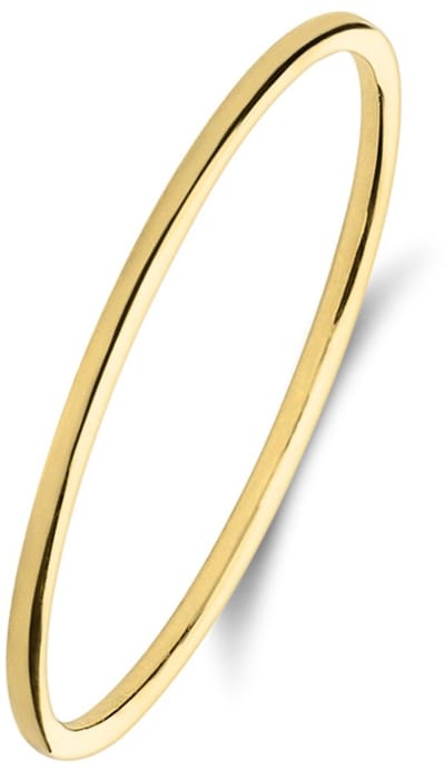 Lucardi Dames 14 karaat geelgouden ring smal - Ring - 14 Karaat Goud - Goud - 17.50 / 55 mm