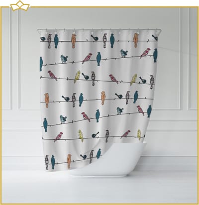 ATTREZZO® Douchegordijn Nora - 180x180 cm
